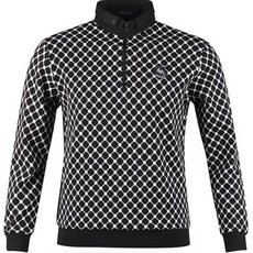 럭스골프 남성용 유니크 반집업 긴팔 골프셔츠 YG3A420