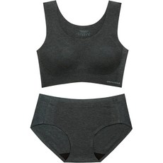 크로커다일 모달써모라이트 U넥 브라+팬티 세트