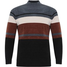 FERRA US 男款大線條撞色刷毛針織高爾夫球衫 CTW3RV2042