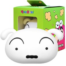 BELLEAMANT 蠟筆小新 大臉車用芳香劑 小白, 清新棉花, 1個