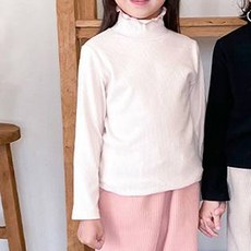 Adorbebe 兒童荷葉邊羅紋高領衫