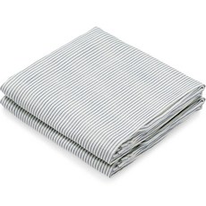 캠캠 유아용 오가닉 순면 거즈 수건, 스트라이프 블루