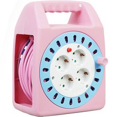 LUGBOX 電纜捲線盤 4孔 LUG-G15M, 20m, 粉紅色, 1個