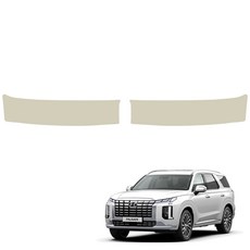 MAYTON 原廠顏色 皮革 後車廂門檻 防刮護板 SC 2p, 米色(C570-30), The New Palisade