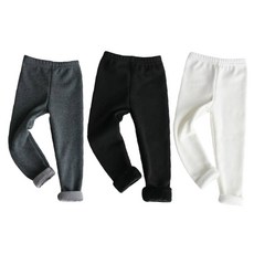 兒童款絨毛刷毛緊身褲 3件組