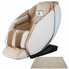 제스파 라헤나 듀얼 코어 엔진 안마의자 + 전용 러그 방문설치, ZPC2200(안마의자), ZP540(러그), 화이트(안마의자),브라운(랜덤발송/러그)