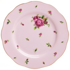 ROYAL ALBERT 新皇家玫瑰復古中盤, 1個, 粉紅色
