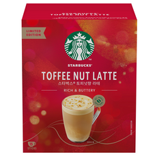 STARBUCKS 星巴克 太妃核果風味拿鐵即溶隨身包, 15條, 23g, 1盒