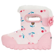 bogs 兒童款Snow Camp櫻桃圓點珊瑚色雪靴