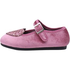 kiphant 女童愛心亮片毛絨瑪莉珍鞋 WA-09