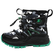 童款迷彩保暖內刷毛雪靴 BW105