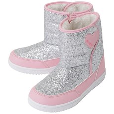 貝納通兒童女孩閃爍心型靴子 QCSHQ7161SI