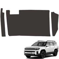 메이튼 차량용 순정 컬러 가죽 글로브박스 스크래치 커버, 현대 싼타페 MX5, 다크브라운