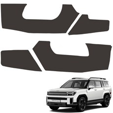 메이튼 디 올 뉴 싼타페 MX5 순정 컬러 가죽 기어사이드 스크래치 커버, 다크브라운