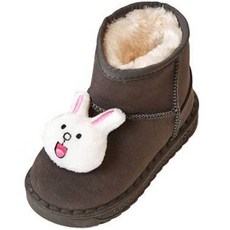 루루슈 아동용 토끼 당근 모찌 털부츠 BW109