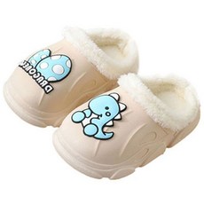LULUSHU 幼兒用 小恐龍 冬季 毛絨拖鞋 BW114