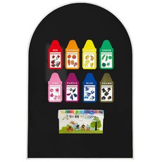 맘스보드 유아용 코코보드 + 컬러플레이 + 폼폼 키즈마카 20종 패키지 세트 리틀, 샤인블랙, 1개