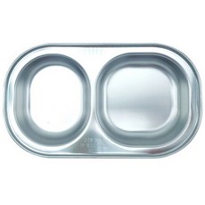 원리빙 스텐 간식접시, 실버, 1개