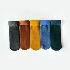 IBboom 兒童款冬季雪刷毛防寒襪 5雙組 H54