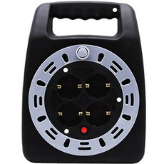 LUGBOX 箱型4孔延長線捲線盤, 20m, 1個