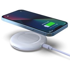 아이논 여행용 15W 고속무선충전기 키트 IN-WC120, 화이트, 1개