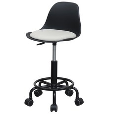 21C Trend 移動式室內裝潢麻糬椅凳, 黑色 + 奶油色, 1個