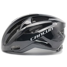 超輕自行車頭盔 CANCUN R1 210g, 烏亮