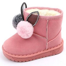 Lulushu 女童甜美毛球毛靴 BW116