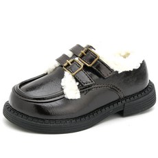 Rabbit Foot 兒童絨毛雙帶樂福鞋