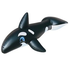 Bestway 乘著浮游的鯨魚泳圈, 黑色, 1個