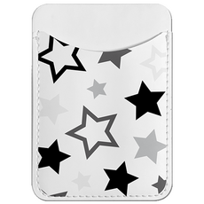 코쿼드 9C9C 스타 소프트 가죽 카드 지갑, 블랙, 1개