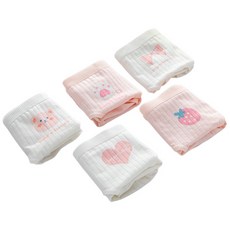 女童 J-Cell 草莓貓咪學生內褲5件組 D01