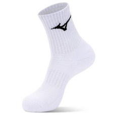 미즈노 논슬립 런버드 미드 삭스, 화이트, 1세트