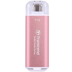 Transcend 創見 超小型 USB-C 外接 SSD ESD300, 1TB, 粉紅色