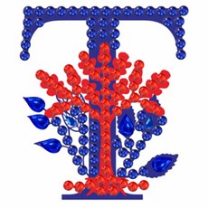 알로데 상상 알파벳 투톤 보석 십자수 DIY 키트 30 x 40 cm, NO 20, 1세트