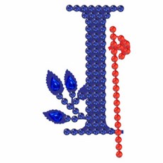 알로데 상상 알파벳 투톤 보석 십자수 DIY 키트 30 x 40 cm, NO 09, 1세트