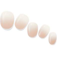 Gelato factory Solargel 柔和米色美甲貼 26p + 迷你磨甲棒 + 清潔棉片組合, 嬰兒潮世代, 1個