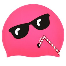 Tornado 設計款矽膠泳帽 TC1960, 1個, 粉紅色