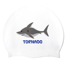 TORNADO SPORTS 設計款矽膠泳帽 TC1953, 白色, 1個