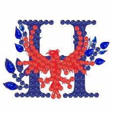 알로데 상상 알파벳 투톤 보석 십자수 DIY 키트 30 x 40 cm, NO 08, 1세트