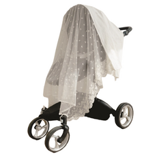 momnoko 嬰兒車遮陽罩, 櫻花蕾絲 + 素色, 1個