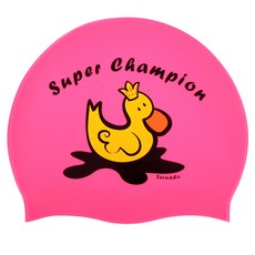 Tornado 設計款矽膠泳帽 TC1955, 粉紅色, 1個