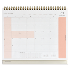 Flepic 2024年彩色印刷日曆, 01粉色, 1個