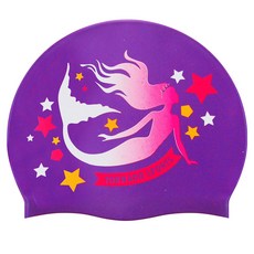 龍捲風 設計款矽膠泳帽 TC-1944, 紫色, 1個