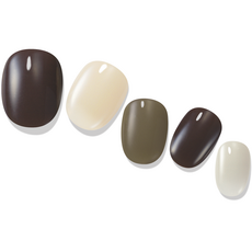 Gelato factory Solargel 柔和米色美甲貼 26p + 迷你磨甲棒 + 酒精棉片組, 烤吐司, 1個