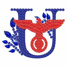 알로데 상상 알파벳 투톤 보석 십자수 DIY 키트 30 x 40 cm, NO 21, 1세트