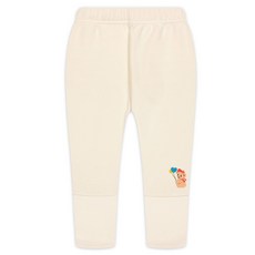 milk mile 童款氣球小熊圖案極緻柔軟刷毛羅紋內搭長褲