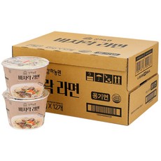상하농원 바지락 라면 105g, 12개