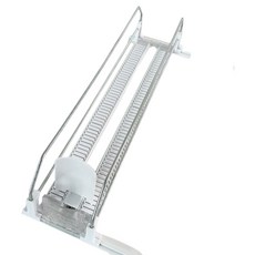higher deco 滑動式飲料托盤 軌道型 38cm 一般 大 1排, 白色, 1個