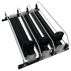 higher deco 滑動式飲料托盤 軌道型 31cm 廚房適用 小 3層, 黑色, 1個